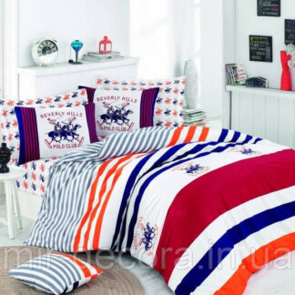 Постільна білизна Beverly Hills Polo Club ранфорс BHPC 009 Red євро
