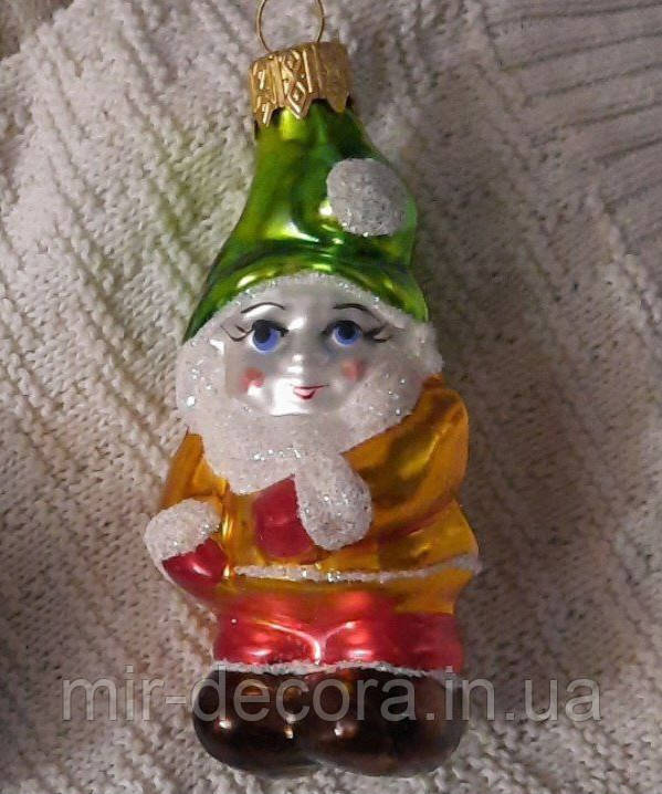Формова іграшка зі скла Гном веселий